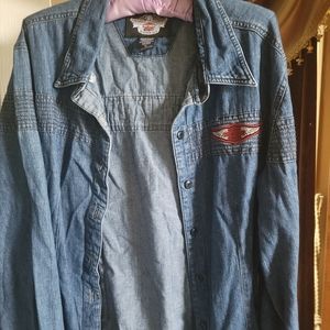 HARLEY DAVIDSON DENIM SHIRT